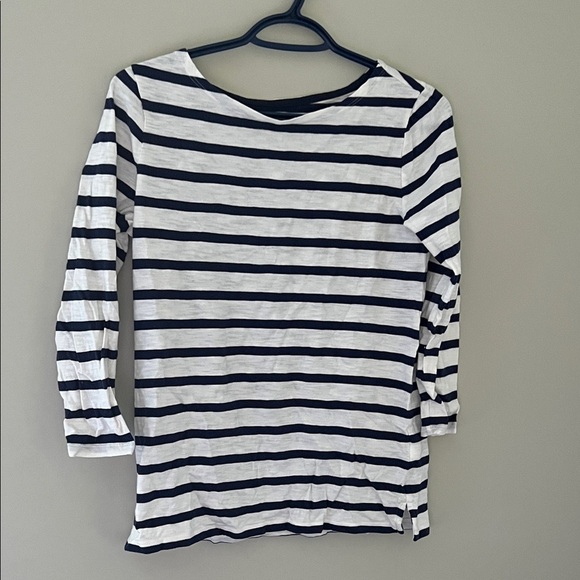 Old Navy Navy and White Striped Long Sleeve Tee - Picture 1 of 3